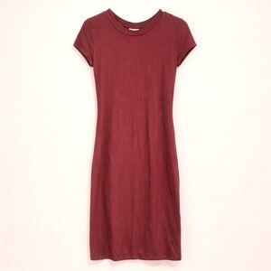 Windsor Bodycon Mini Dress Size S Short Sleeve Fitted Red Going Out